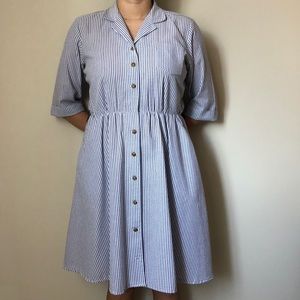 Vintage Stripped Nautical Dress Size M/L
